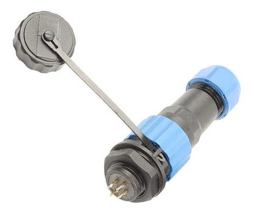 Conector 5 Pinos Macho + Fêmea Ip68 A Prova D´água