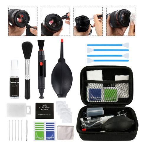 Kit Profissional De Limpeza De Lentes Com Estojo - Fg52b