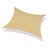 Malla Sombreadora Toldo Vela Rectangular 6x4 Hdpe Beige