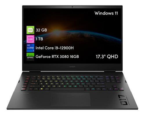 Notebook Hp Omen 17 I9 12va 32gb 1tbssd Rtx3080 16gb 17.3qhd