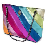 Kurt Geiger Eagle Head Vintage Rainbow Bolso De Hombro - [u]