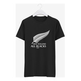 Remera Picton All Blacks Pluma Negra New Zeland Rwc 2023