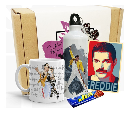 Regalo Freddie Mercury / Taza Y Botella Freddy Mercurie