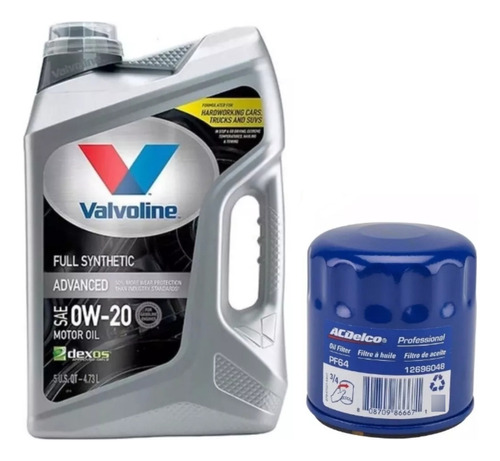 Kit Filtro + Valvoline Advance 0w20 X 4.75 L Cruz 1.4 Turbo