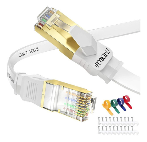 Cable De Red Cat7 De 30 Metros, Cable De Internet Ethernet V