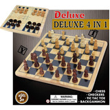  Mattys Toy Stop Deluxe 4 Em 1 Reversível Xadrez, Damas, Jo