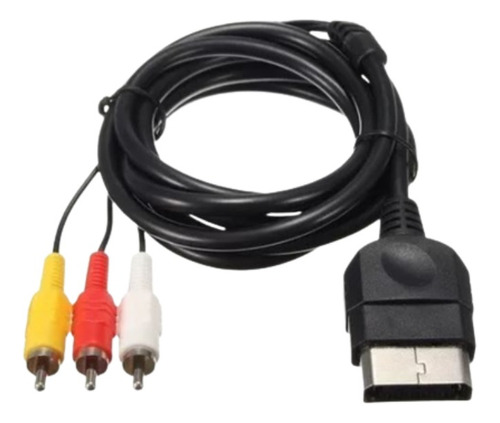 Cable De Audio Y Video Cable-rca Para Xbox Negro Clásico
