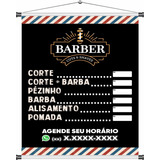 Banner - Barber Shop Barbearia 90x60cm Modnew