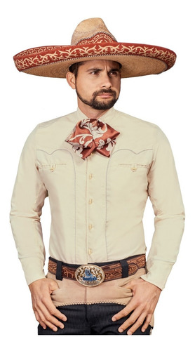 Camisa Vaquera Caballero Bordada Hombre Charra 032ca01