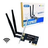 Placa Pci Express Adaptador Wifi 300mbps 2 Antenas Wireless