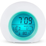 Reloj Despertador Para Habitaciones, Luces Nocturnas Re...