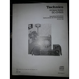 Technics Cd Stereo System Sc-ch505 Operating Instructions 