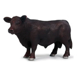 Black Angus Bull Boi De Raça Animais Da Fazenda 13 Cm Rancho