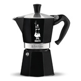 Cafetera Italiana Bialetti Moka Express 6 Tazas, Color Negra