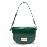 Cartera Retro Con Tapa Verde Oscuro Car2969 Gacel