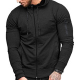 Sudadera Hombre Con Capucha De Calidad Con Cierre Hoodie