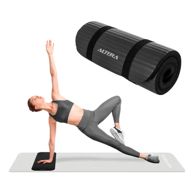 Tapete Apoyo De Rodillas Altera Yoga Mat Soporte Pilates Gym Color Negro | MercadoLibre