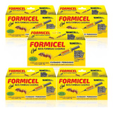 Kit Com 5 Veneno Mata Formiga Caseiras Formicel Em Gel 10g