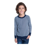 Suéter Infantil Meninos Blusa Listrado Trico