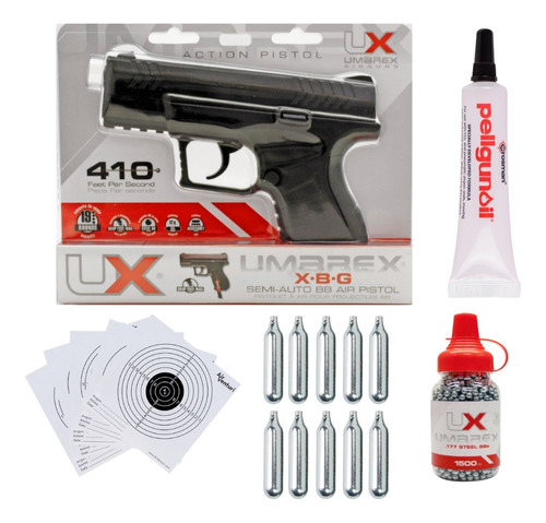 Pistola Xbg Umarex 4.5mm 10 Tanques Co2 Xchws P