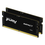 Memoria Ram Fury Impact Gamer Negro  32gb 2x16gb Kingston