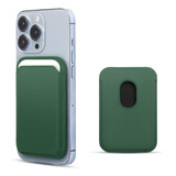 Wallet Magsafe Green Para iPhone 13 / Pro / Pro Max 