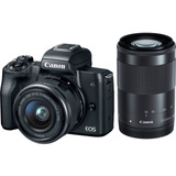 Canon Eos M50 Mirrorless Digital Camara Con 15-45mm And 55-2