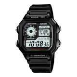 Relógio Casio Standard Preto Unissex Ae-1200wh-1avdf