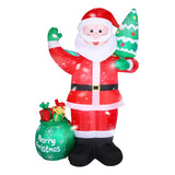 Decoraciones Inflables De Navidad Papa Noel+regalos 8 Pies 