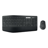 Kit De Teclado Y Mouse Inalámbrico Logitech Mk850 Español Latinoamérica De Color Negro