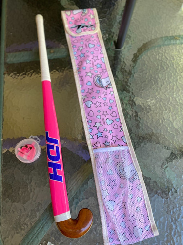 Palo  Hockey Madera C/ Fibra Vidrio Jdh X30 +funda+protec.bu