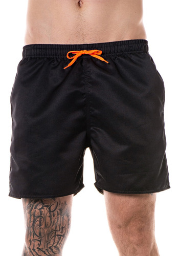 Calção Short Praia Tactel Seca Rápido Verão 3 Bolso Academia