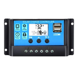 Controlador De Carga P/ Painel Placa Solar 12v/24v 30a Lcd