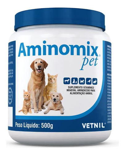 Suplemento Vitaminico  Aminomix Pet 500g Vetnil