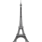 Adesivo Torre Eiffel Decorativo Pra Parede Tam 2,50 Altura