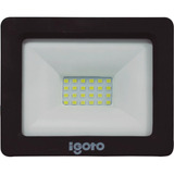 Reflector Led Luz Calida 20w 100/240v Marco Negro 10 Piezas