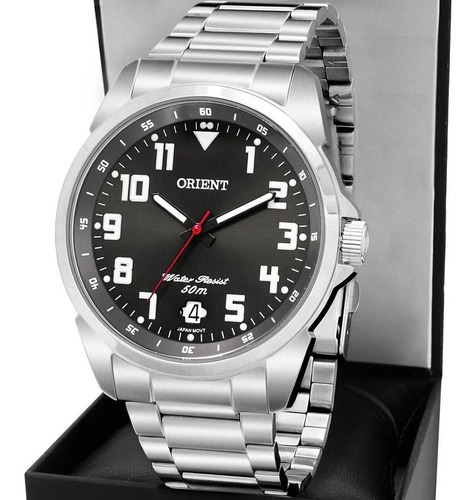 Relógio Orient Masculino Prata Original Sport Mbss1155a G2sx