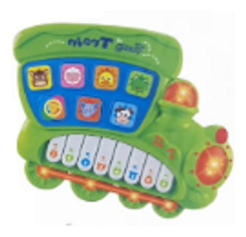 Tren Didáctico Piano Animales Instrumentos Musicales Bebes