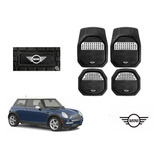 Tapetes 4 Piezas Charola 3d Logo Mini Cooper 2002 A 2007