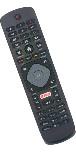 Control Remoto Para Philips Netflix Smart 4k 5000 6000 Tv 3d