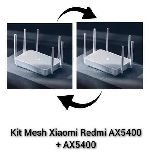 Kit 2 Roteadores Xiaomi Redmi Ax5400 Mesh Wifi6