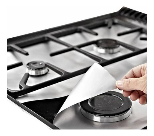 Papel Aluminio Protector Para Cocina, 12 Láminas 