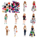 (20 Itens) Roupinhas+ Bolsinhas + Sapatinhos Para Barbie