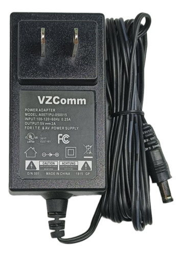 Fuente Eliminador 5v 2a Adaptador De Corriente Punta 5.5mm