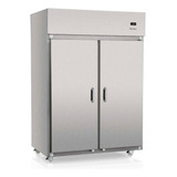 Geladeira/refrigerador Comercial Aço Revestido Com Película Cor Cinza 220v