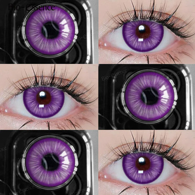 Lentes De Contacto Morado Violeta Intenso Pupilentes Cosplay | Meses sin interés