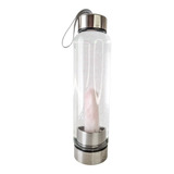 Botella Cuarzo Rosa Curativa Gemoterapia Elixir Cristal