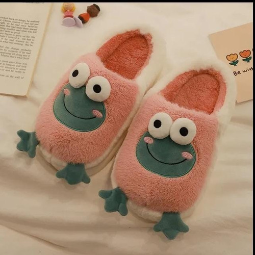 Pantufa Nuvem Sapinho 3d Pelúcia Super Confortável Infantil