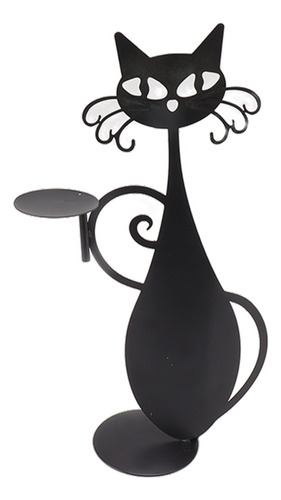 Decoración De Hogar Palo De Vela Duradero Candelabro De Gato