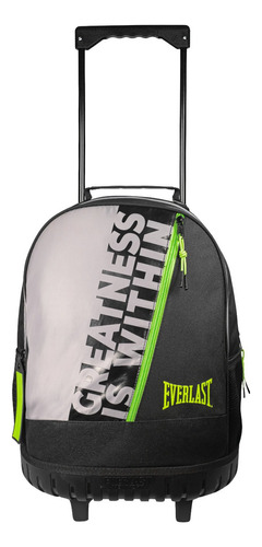 Mochilas Escolares Con Carrito Everlast Head Nasa Nena Niño Color Everlast Negro 27685